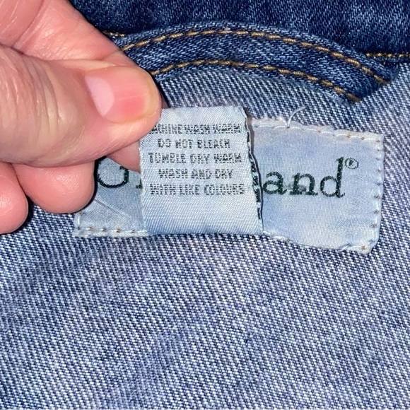 Vintage 90s GreatLand Trucker Jean Jacket. Size XL - Picture 9 of 11